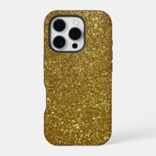 Coque iPhone 16 Pro Paillettes dorées