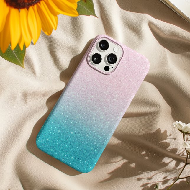 Coque iPhone Paillettes Douces Ombré (Créateur téléchargé)