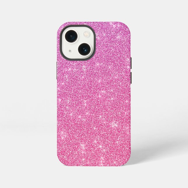 Coque iPhone Paillettes roses (Verso)