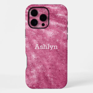 Coque iPhone 16 Pro Max Paillettes scintillantes roses