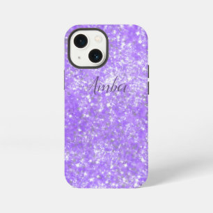 Etui iPhone 13 Mini Paillettes scintillantes violet Élégant Personnali