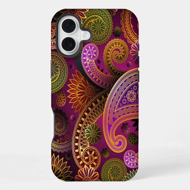 Coque iPhone Paisley Purple (Verso)