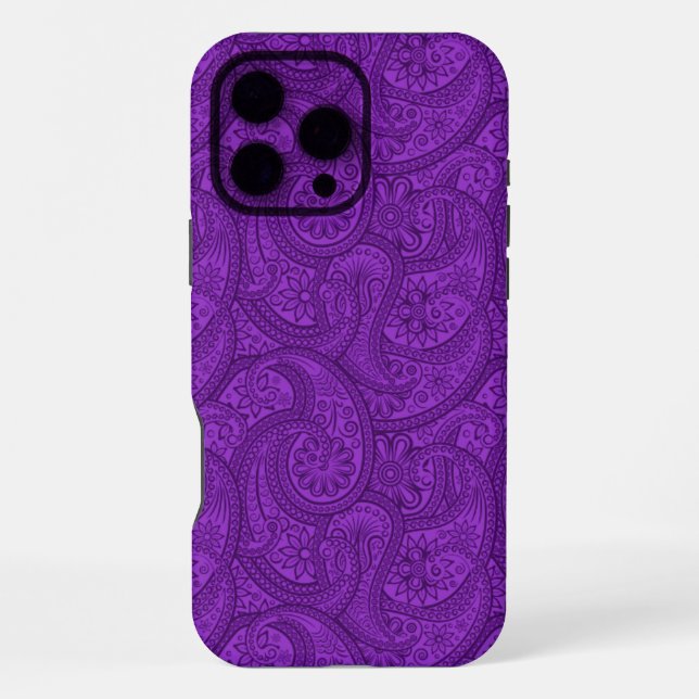 Coque iPhone Paisley Violet (Verso)
