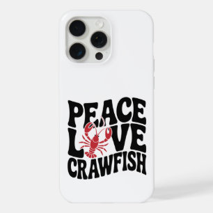 Coque iPhone 15 Pro Max Paix Amour et écrevisses cajun