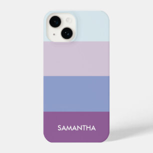 Coque Pour iPhone 14 Palette de couleurs à bande violette