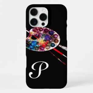 COQUE iPhone 16 PRO MAX PALETTE DE COULEURS D'ARTISTE ET PINCEAUX MONOGRAM
