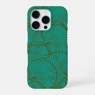Coque iPhone 16 Pro Palmier éventail zèbre Hawaïen Tropical Jade Vert