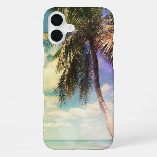 Coque iPhone Palmier Prismatique (Verso)