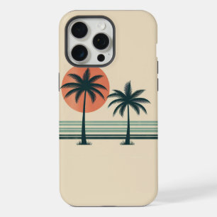Coque iPhone 15 Pro Max Palmier tropical rétro/vintage