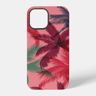 Coque iPhone 12 Palmiers sans couture motif