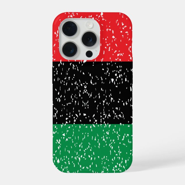 Coque iPhone Pan African flag, Afro American Black history (Verso)