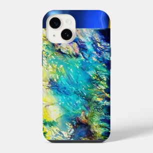 COQUE POUR iPhone 14 PAN JOUANT DE LA FLÛTE ET CERF DANS UN BOIS VERT
