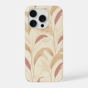 Coque iPhone 15 Pro Panaches d'herbe de Pampas Bohème, Botanique esthé