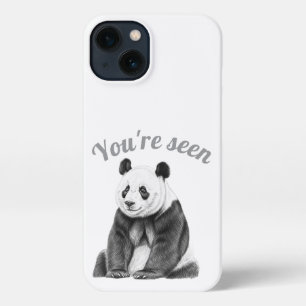 Etui iPhone 13 Panda Bear Sketch Art Phone Case
