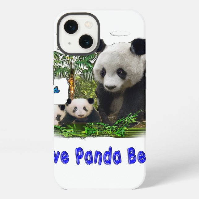 Coque iPhone panda beras (Verso)