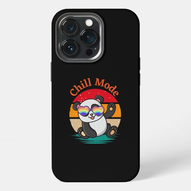 Coque iPhone Panda en mode détente (Dos)