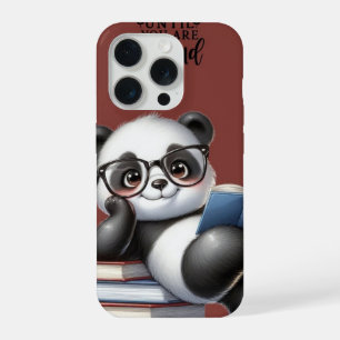 Coque iPhone 15 Pro Panda Littéraire