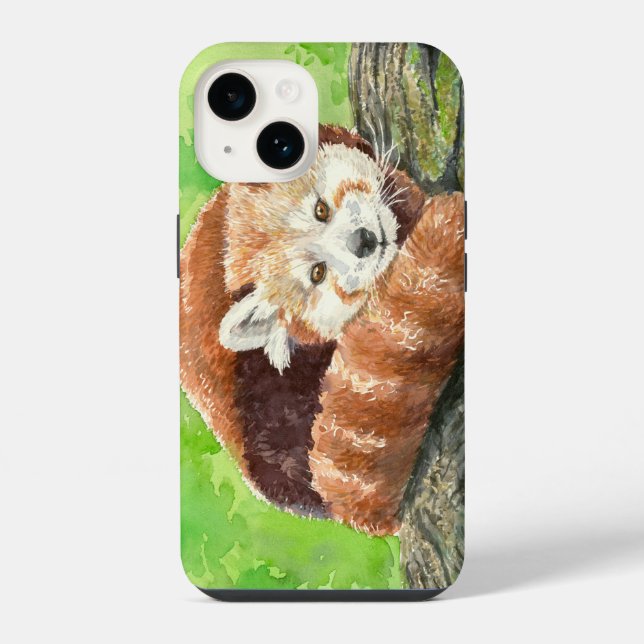 Coque iPhone Panda rouge (Verso)