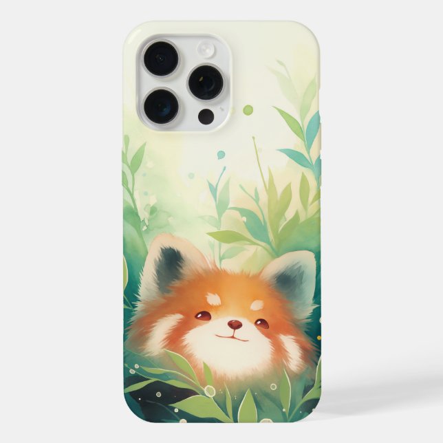 Coque iPhone Panda roux Monde secret (Verso)