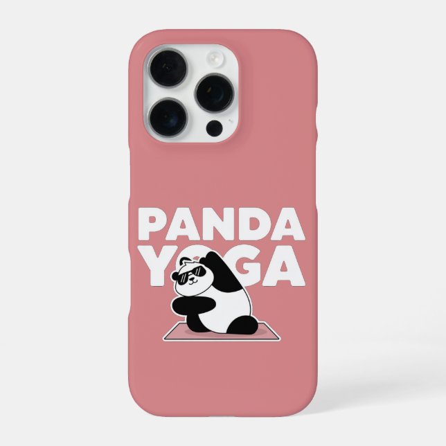 Coque iPhone panda yoga (Verso)