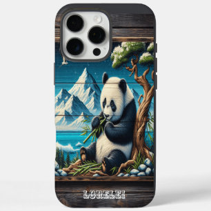 Coque iPhone 16 Pro Max Panda's Secluded Nook : Bambou Plaisir