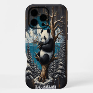 Coque iPhone 16 Pro Max Panda's Wooded Perch : Repose de Bambou