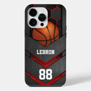Coque Pour Pour iPhone 14 Pro Max Panier de basketball américain personnalisé avec n