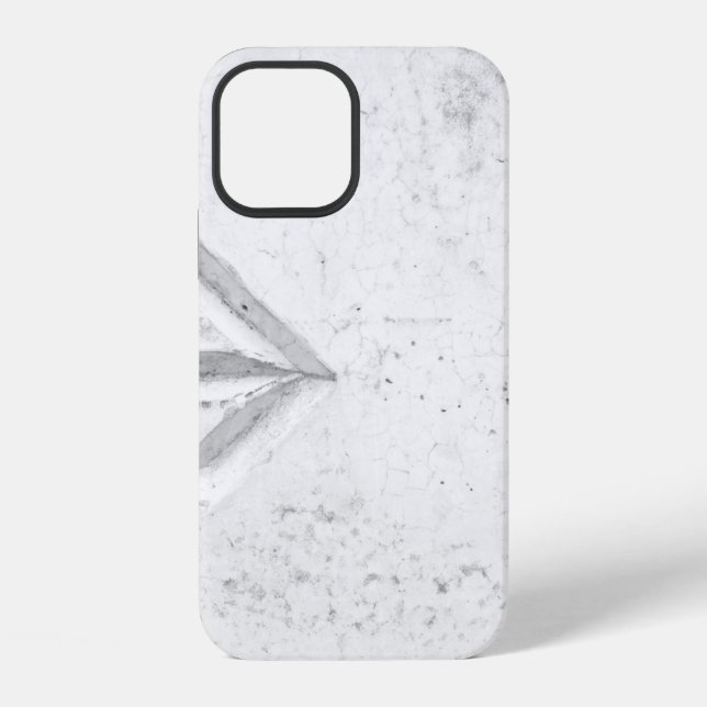 Coque iPhone Panneau de flèche droite sur le mur (Verso)