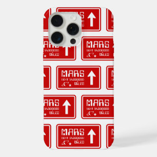 Coque iPhone 15 Pro Max Panneau routier pour Mars