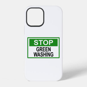Coque iPhone 12 Panneau Stop au Greenwashing