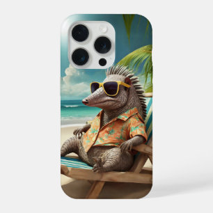 Coque iPhone 15 Pro Paon blanc