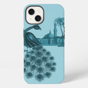 Etui iPhone 13 Paon Bleu Romantique