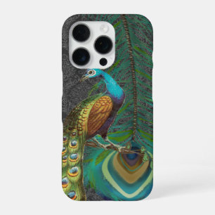 Coque iPhone 16 Pro Paon de Damas & Plume Vous choisissez la couleur
