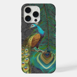 Coque iPhone 15 Pro Max Paon de Damas & Plume Vous choisissez la couleur