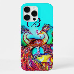 COQUE iPhone 16 PRO MAX PAONS AMOUREUX MONOGRAMME