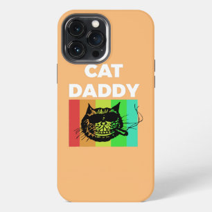 Etui iPhone 13 Pro Max Papa Chat Papa Chaton Animal Famille Papa Fête des