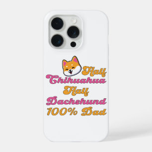 Coque iPhone 15 Pro Papa Chiweenie Moitié Chihuahua Dachshund Cadeau D