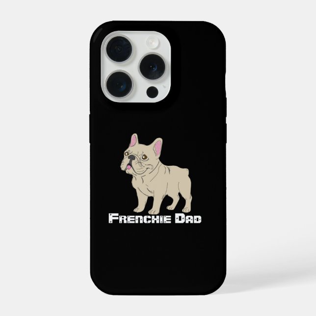 Coque iPhone Papa Frenchie (Verso)