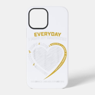 Coque iPhone 12 Pro Papa Maman Or En Mémoire Fille Cancer Infantile A
