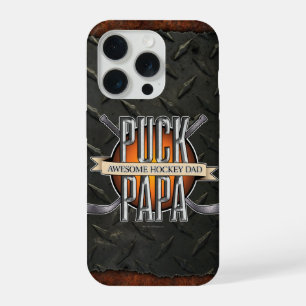 Coque iPhone 15 Pro Papa Puck (Papa Hockey)
