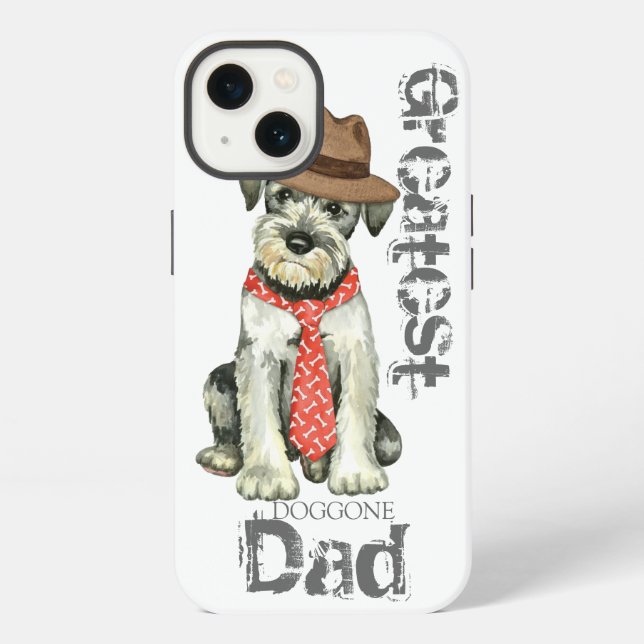 Coque iPhone Papa Schnauzer standard (Verso)