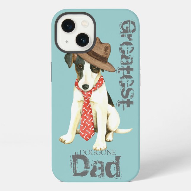 Coque iPhone Papa Smooth Fox Terrier (Verso)