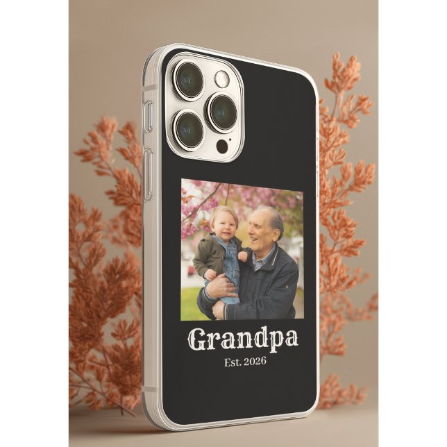 Coque iPhone Papi établi ét. photo en gras (Créateur téléchargé)