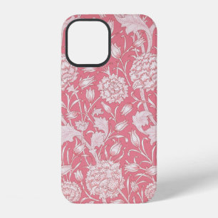 Coque iPhone 12 Papier peint à motif de tulipe sauvage rose de Wil