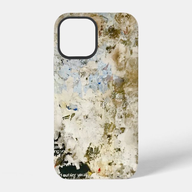 Coque iPhone Papier peint marron et rouge (Verso)
