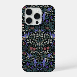 Coque iPhone 15 Pro Papier peint victorien William Morris Blackthorn