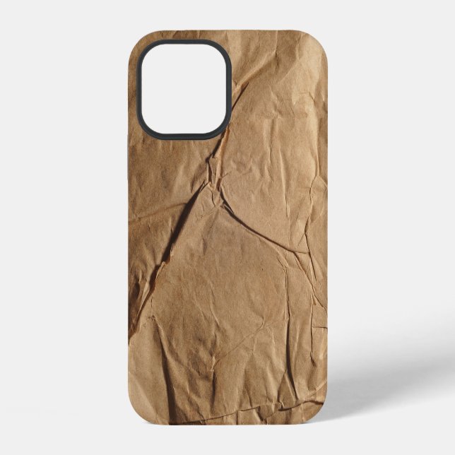 Coque iPhone Papier recyclé : texture écologique. (Verso)