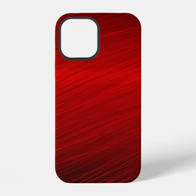 Coque iPhone Papier rouge rubis brillant (Verso)