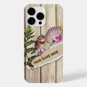 Coque Pour Pour iPhone 14 Pro Max Papier tordu rustique Peinture à huile de bois Per