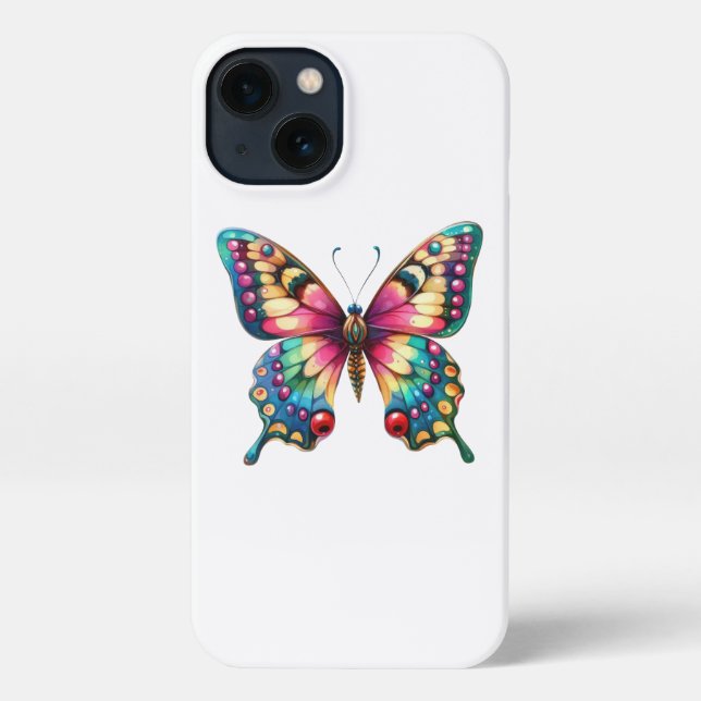Coque iPhone Papillon (Verso)